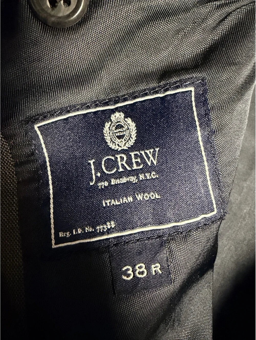 J Crew Jacket 38R Ludlow Suit Coat Italian Wool